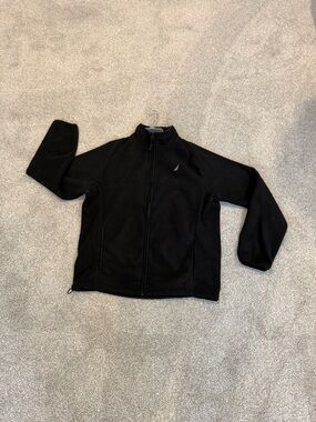 Nautica Black Full-Zip Fleece Jacket